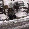 Truck vs sneeuw