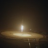 Falcon 9 landing gezien vanuit helikopter