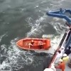 Reddingsboot ter water!