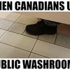 Canadees op de wc