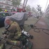 Brandweer Rotterdam redt kat uit brandend huis