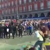 Leicester fans in Madrid
