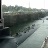 Nucleaire onderzeeër in het Panamakanaal
