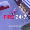 Verhuiswagen in brand