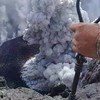 Vulkaan op Bali doet peukie
