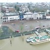 Dronebeelden van het hoogwater bij Nijmegen
