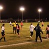 Vrouwtjes doen voetballen
