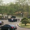 De rennende beveiligers van Kim Jong-un