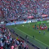 Marino Pusic spreekt het publiek van FC Twente toe