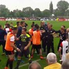 Wedstrijd tussen Feyenoord - PSV onder 19 escaleert