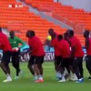 Senegal doet warming-up