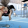 USA flipt over spotprent Serena Williams