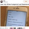 Britse huisgenoot Nederlands leren