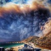 Foto bosbrand Malibu, Californië