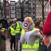 Gele hesjes in Amsterdam