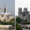 Notre-Dame. Voor en na