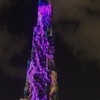Lichtshow op Burj Khalifa