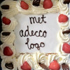Adecco bestelt taart met Adecco logo
