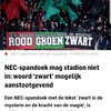 NEC-spandoek geweigerd bij stadion
