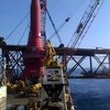 Mega-offshore kraan stort in