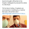3D printer redt de dag