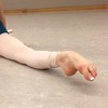 De voet van een ballerina