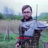 Rus heeft gaaf schildsteekwapenhandschoending