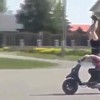 Australier op de scooter