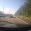 Wheelie op Belgische snelweg