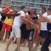 Vechtpartij op Belgisch strand