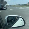 Autobrand op de A4