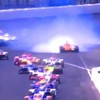 Crash tijdens restart Indy500