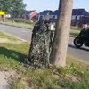 Flitspaal met camouflage