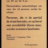 Spertijd informatie 1944