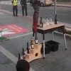 Talent met flessen