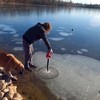 Bellen maken onder het ijs