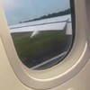 Aeromexico-vlucht eet vogel bij takeoff