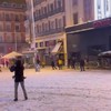Na 61 jaar weer eens sneeuw in Madrid