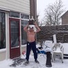 Ice snow bucket challenge
