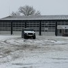 Hummer H2 snow drifting