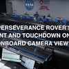 Perseverance Rover landing op Mars