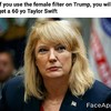Trump met vrouwenfilter