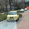 Veel gele auto's