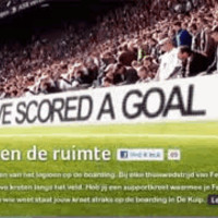 Lets pretend we've scored a goal.