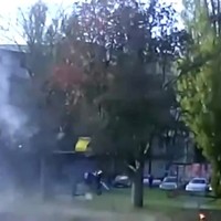 Auto staat in de brand