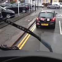 Gemiddelde Brit in het verkeer megacompie