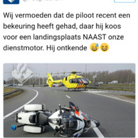 Helikopterpiloot baalt van bekeuring