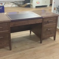 Nieuw bureau voor op zolder