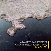 Schaatsen met episch geluid