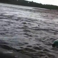 Siberische rivier oversteken met een Lada Niva